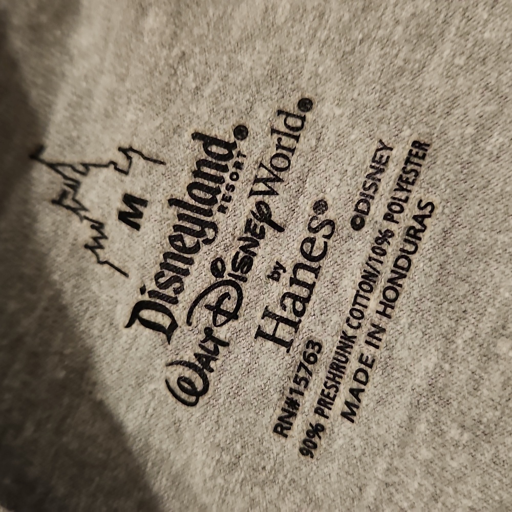 WDW 2020 Gray, long sleeve character graphic T-shirt Med. Pluto Goofy Donald MM - Picture 5 of 7